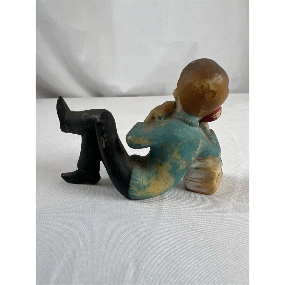 Vintage Wilton Cake Toppers 1950s Boy Talking On Phone Plastic Set 2
